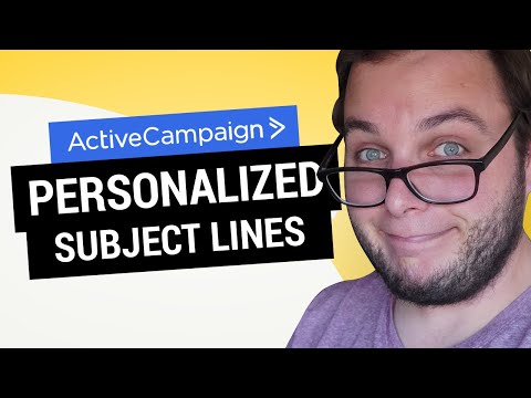Personalize Subject Lines in ActiveCampaign