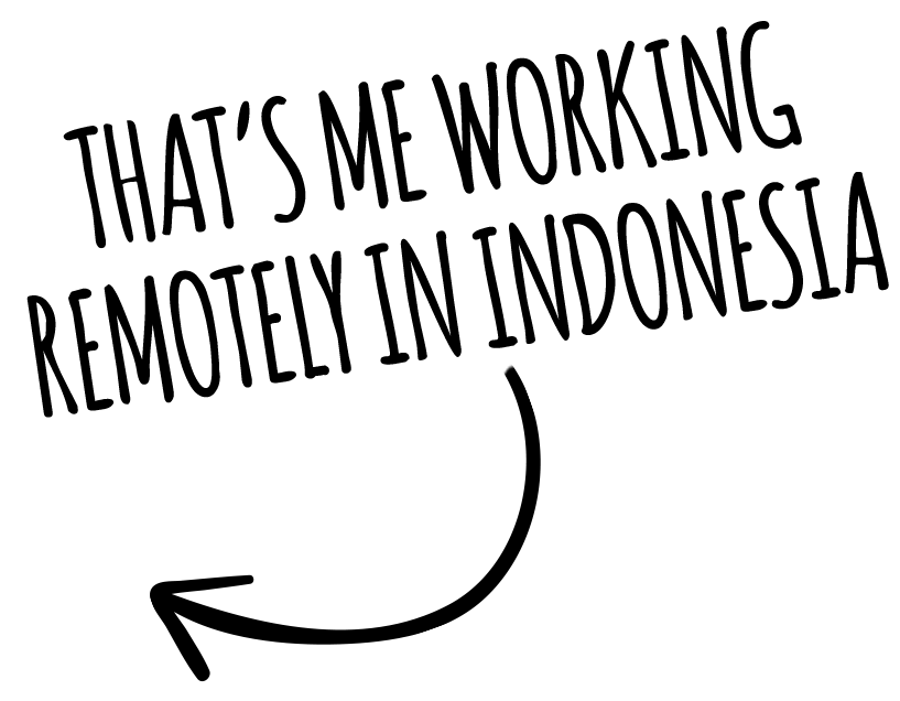 note working remotely in indonesia