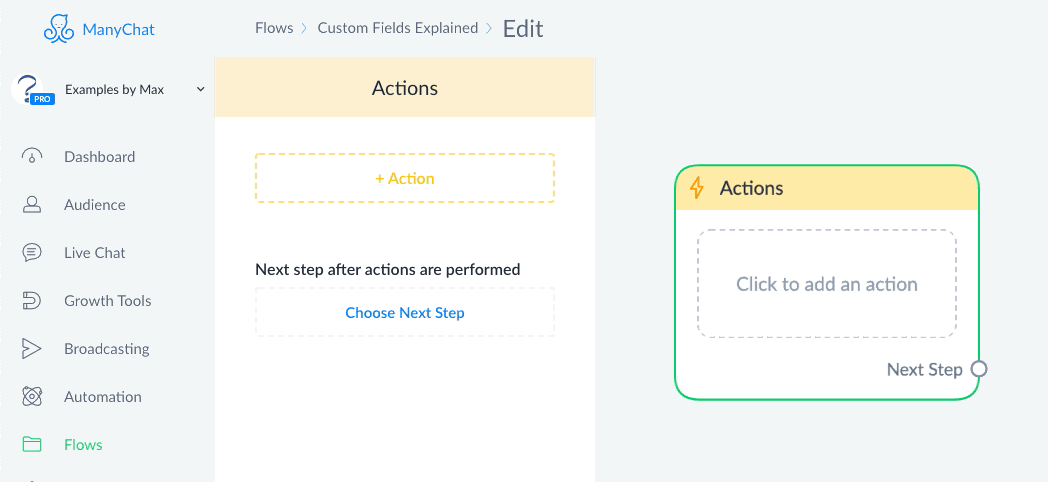 Custom field action: make a calculation