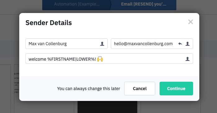 give newsletter different subject