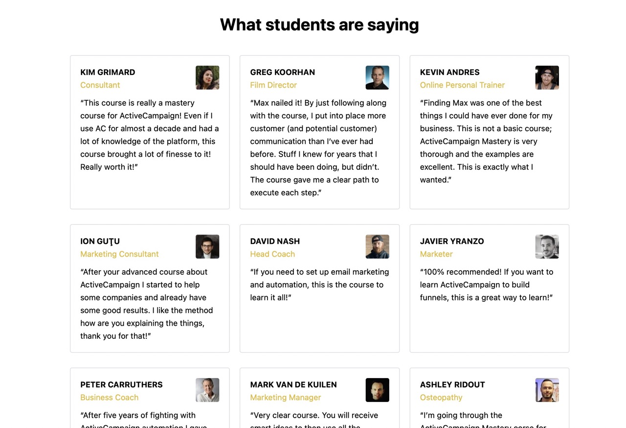 what students are saying