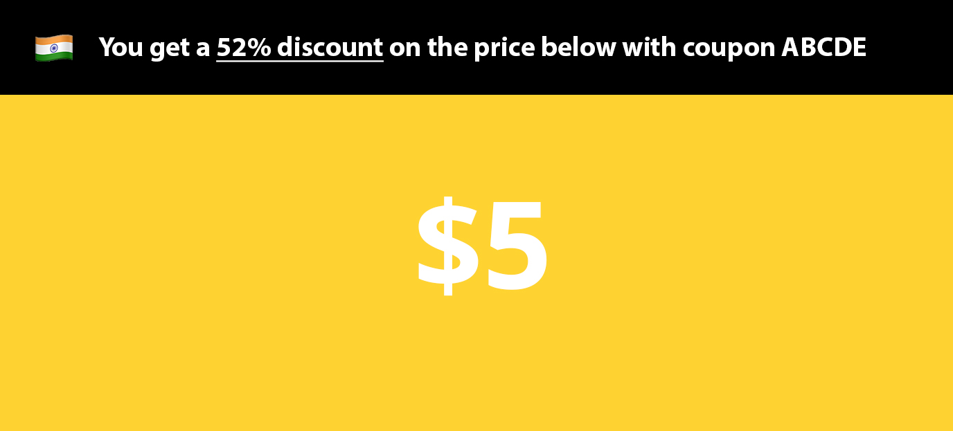 parity pricing discount coupon